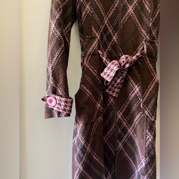 Ivy Jane Brown and Pink Plaid Jacket - Picture 2 of 5